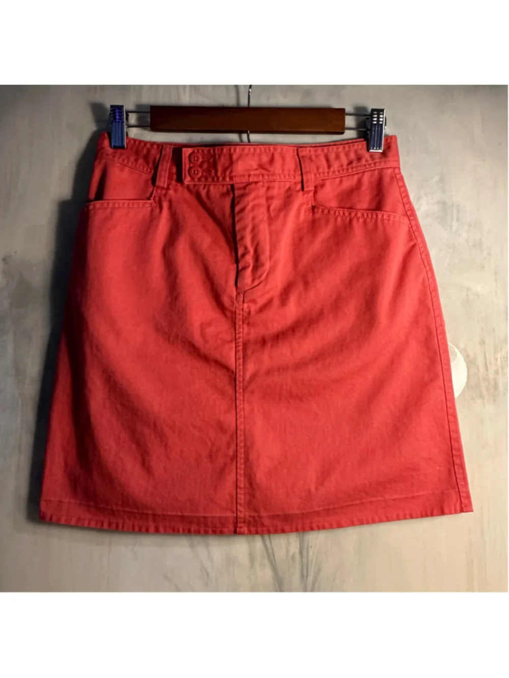 Women's Polo Ralph Lauren Coral Chino A-Line Mini Skirt Size Small